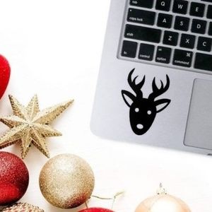 Reindeer vinyl decal any color
